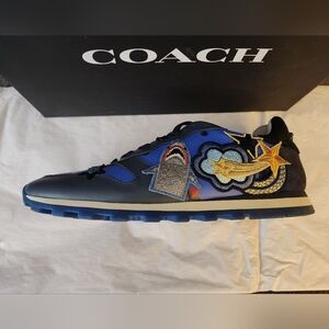 Coach Navy and Blue Sharky Women's Sneakers